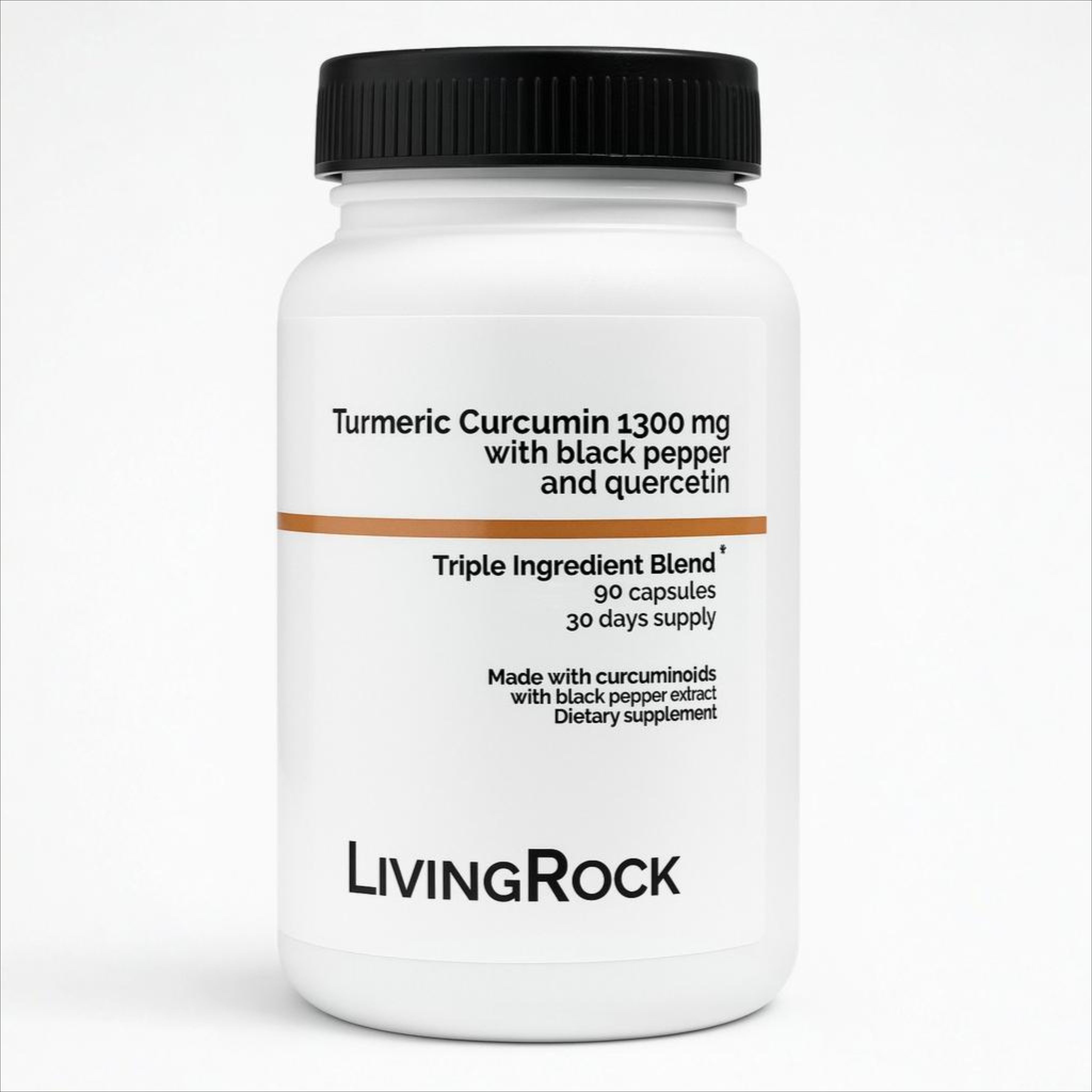 Turmeric Curcumin 1300mg with Black Pepper - Product Image